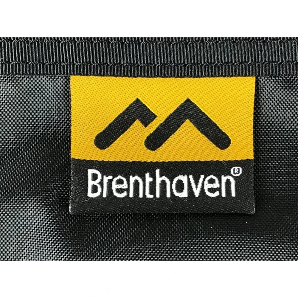 Brenthaven Unisex Black Zip Around Inner‎ Dividers Double Handles Messenger Bag